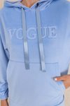 Bebe Mavi Buz Vogue Peluş Kadife İkili Takım