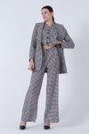 Kazayağı Ceket-yelek Pantolonlu 3&#039;lü Elbise Takım