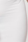 Beyaz Straplez Kesim Mini Korse Elbise