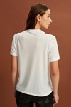 Gri Baskılı Basic T-shirt