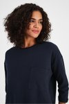 Lacivert Cep Detaylı Sweatshirt