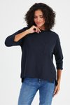 Lacivert Cep Detaylı Sweatshirt