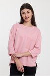 Pembe Cep Detaylı Sweatshirt