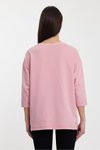 Pembe Cep Detaylı Sweatshirt