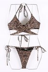 Leopar Desenli Bikini Takım