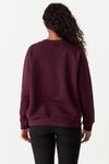 Bordo Baskılı Sweatshirt