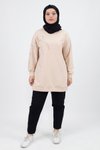 Taş Detaylı İplik Sweatshirt