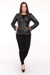 Siyah Hakiki Deri Gaby Ceket