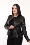 Siyah Hakiki Deri Porto Ceket