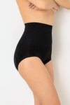 Siyah Seamless Yüksek Bel Slip