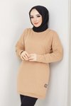 Camel Aksesuarlı Tunik