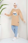 Camel Menekşe Tunik