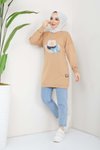 Camel Menekşe Tunik