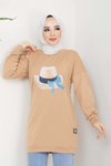 Camel Menekşe Tunik