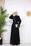 Siyah Mercan Abiye Elbise
