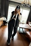 Siyah Oversize Blazer Yelek