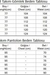 Açık Kot Düğmeli Taş Detaylı Takım