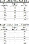 Açık Mavi Kot Beli Bağcık Detaylı Etekli Takım