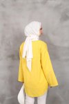 Hardal Önü Bağlamalı Kimono Tunik