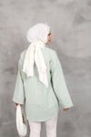 Mint Önü Bağlamalı Kimono Tunik