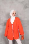 Oranj Önü Bağlamalı Kimono Tunik