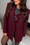 Bordo Mass Basic Blazer Ceket