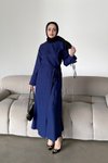 Lacivert İkra Etekli Takım