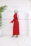 Kırmızı Zerrin Abiye Elbise