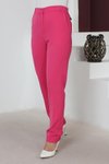 Pembe Beli Lastikli Bol Paça Pantolon