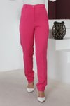 Pembe Beli Lastikli Bol Paça Pantolon