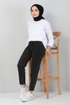 Siyah Boyfriend Büyük Beden Kot Pantolon