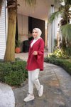 Bordo Önü Bağlamalı Kimono Tunik