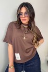 Acı Kahve Zr Basic Bisiklet Yaka Tshirt