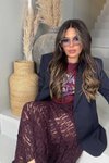 Lacivert Massi Blazer İki Düğmeli Ceket