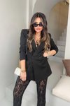 Siyah Mass Basic Blazer Ceket