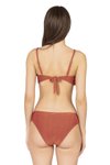 Kiremit Bağlama Detaylı Straplez Bikini Takım
