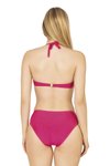 Pembe Büzgü Detaylı Destekli Bikini Takım