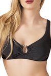 Siyah Toparlayıcı Aksesuarlı Bikini Takım