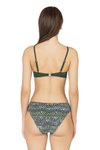Yeşil Destekli Çapraz Detaylı Bikini Takım
