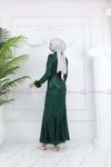 Zümrüt Yeşil Parıltı Abiye Elbise