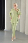 Mint Yeşili Bağlama Detaylı Takım