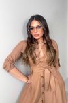 Açık Kahve Pamuk Kuşaklı Uzun Gömlek Elbise