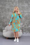 Mint Büyük Beden Yazlık Midi Elbise
