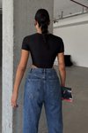 Siyah Kısa Kol Bodysuit