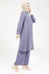 Lacivert Rahat Kesim Tunik Takım Pantolon