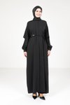 Black Double Sleeve Abaya