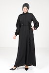 Siyah Çift Kol Ferace