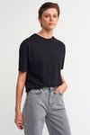 Black Crew Neck Short Sleeve T-shirt