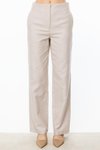 Bej Boru Paça Yandan Cepli Pantolon