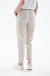 Bej Cepli Bağcıklı Pantolon